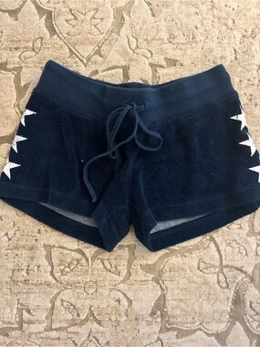 Hard Tail Navy Star-Accent Kids Shorts